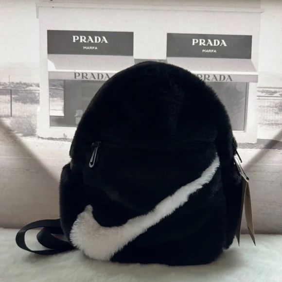 Nike Faux Fur Backpack - Picture 1 of 6